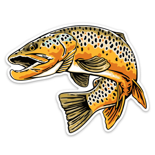 Brown Trout Decal Sticker