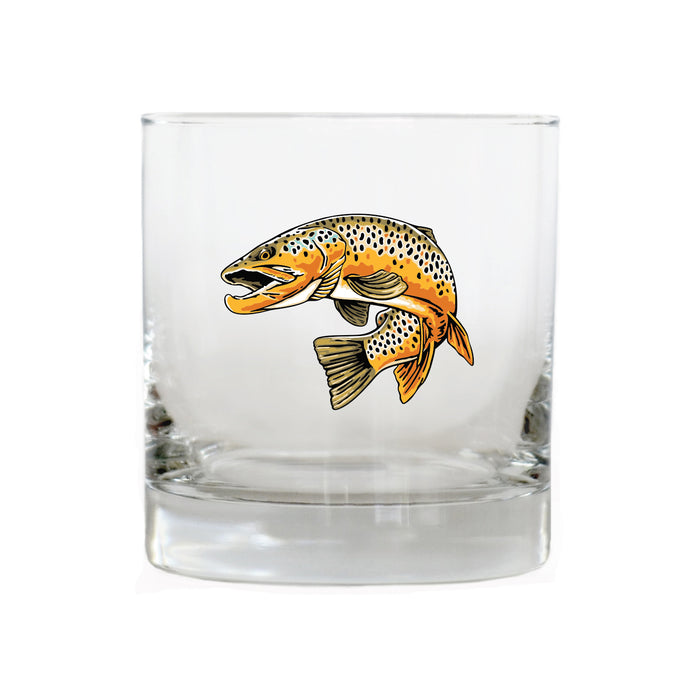 Brown Trout Whiskey Glass