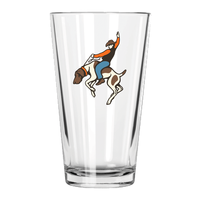 Bucking Bird Dog Pint Glass