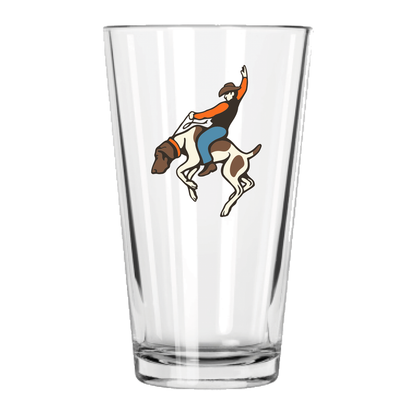 Bucking Bird Dog Pint Glass