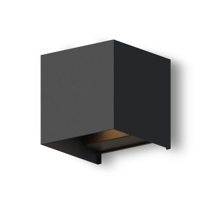 Calex Bari LED Wall Light - Up & Down - Black