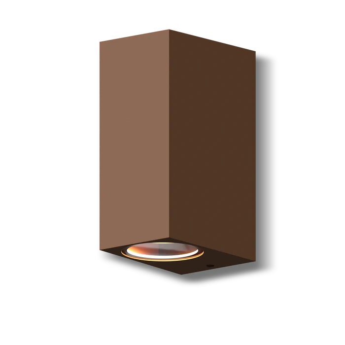 Calex Bergamo Wall Light - Up & Down - 2x GU10 - Rust