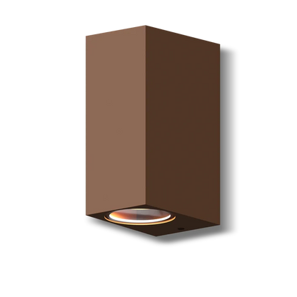 Calex Bergamo Wall Light - Up & Down - 2x GU10 - Rust