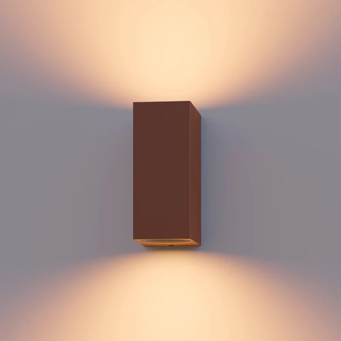 Calex Bergamo Wall Light - Up & Down - 2x GU10 - Rust