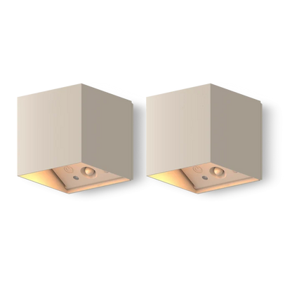Calex Falerna Rechargeable Wall Light - 2 Pack - Sand