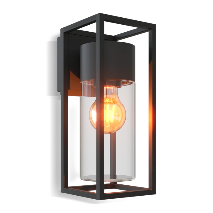 Calex Genoa LED Wall Light - E27 - Black