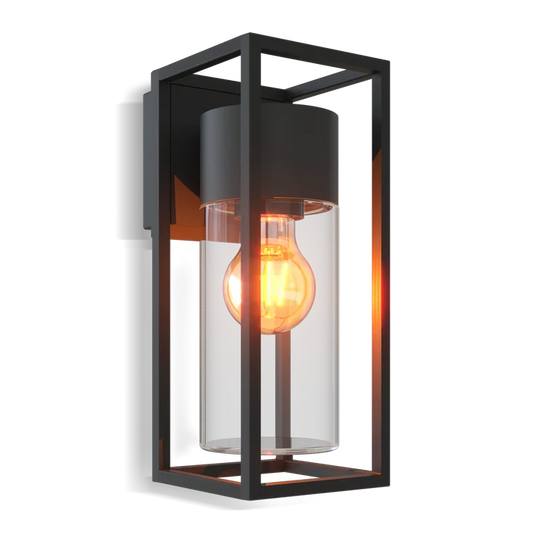 Calex Genoa LED Wall Light - E27 - Black
