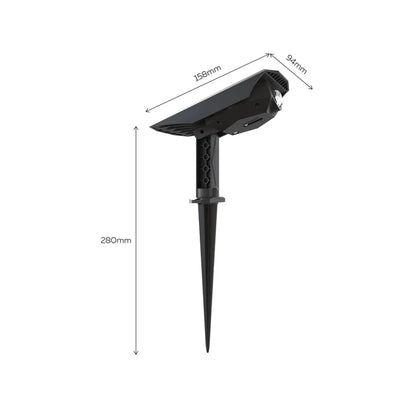 Calex Padoa Solar Garden spot - 2 Pack - Black
