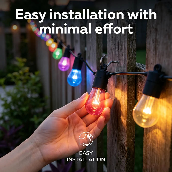 Calex String light 10M - Extendable - RGBIC + CCT