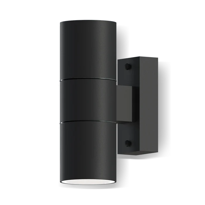 Calex Turin Wall Light - Up & Down - 2x GU10 - Black