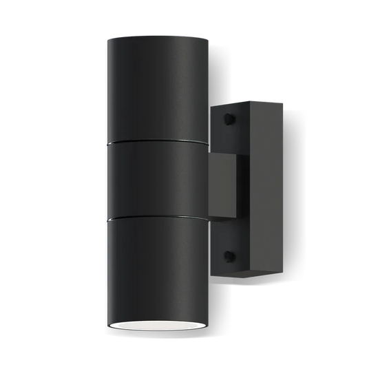 Calex Turin Wall Light - Up & Down - 2x GU10 - Black