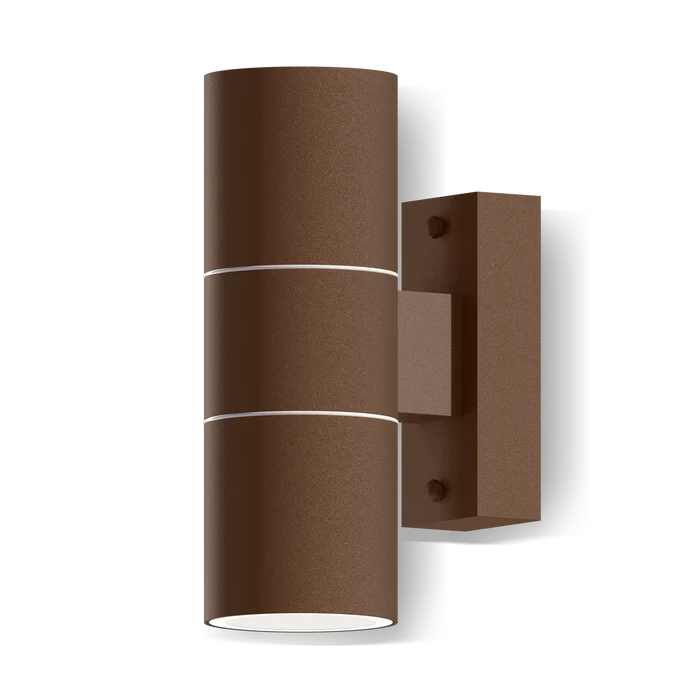 Calex Turin Wall Light - Up & Down - 2x GU10 - Rust
