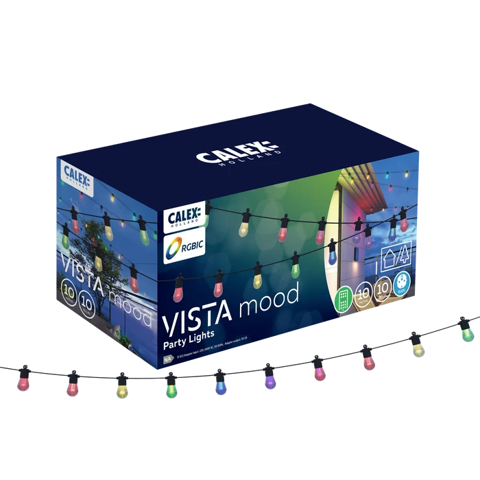 Calex Vista Outdoor Christmas Lights 10M - RGBIC + CCT