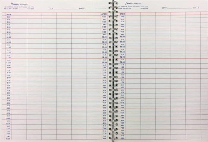 Cameo Appointment Book 6 Column Professional Salon Products