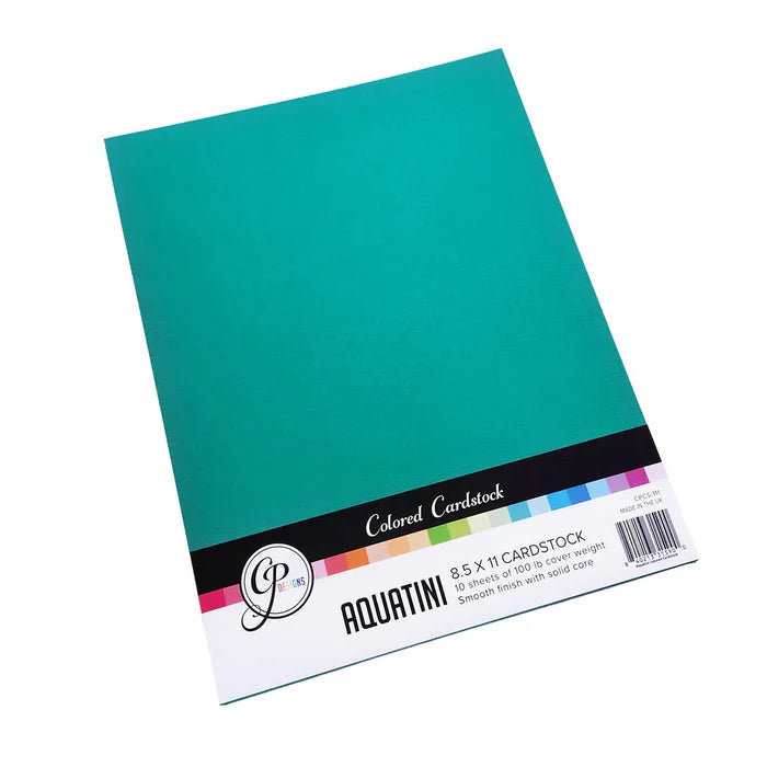 Catherine Pooler - Cardstock: Aquatini 8.5" x 11". Includes 10 sheets. Available at Embellish Away located in Bowmanville Ontario Canada