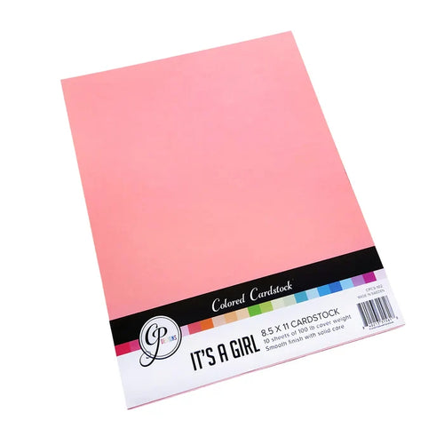Catherine Pooler - Cardstock: It's a Girl 8.5" x 11". Includes 10 sheets. Available at Embellish Away located in Bowmanville Ontario Canada