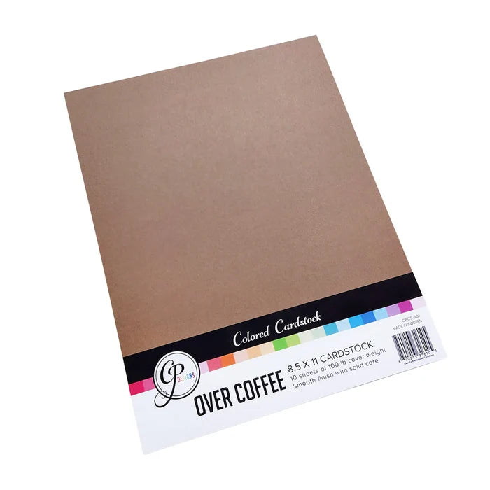 Catherine Pooler - Cardstock: Over Coffee 8.5" x 11". Includes 10 sheets. Available at Embellish Away located in Bowmanville Ontario Canada