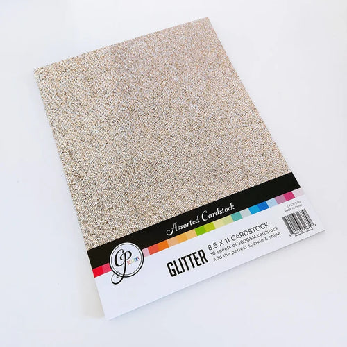 Catherine Pooler - 8.5" x 11" Glitter Cardstock - Assorted. Available at Embellish Away located in Bowmanville Ontario Canada