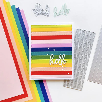 Catherine Pooler - Strip Dies - Grosgrain. Available at Embellish Away located in Bowmanville Ontario Canada. Example by brand ambassador.