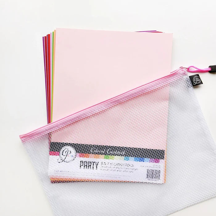 Catherine Pooler Designs - Storage - Large Project Pouches - Rainbow Set of 6. Measures 13" x 9.5". Available at Embellish Away in Bowmanville Ontario Canada.