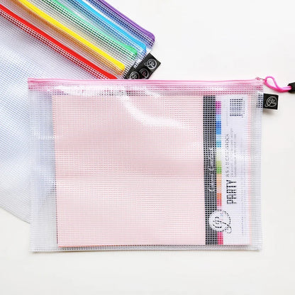 Catherine Pooler Designs - Storage - Large Project Pouches - Rainbow Set of 6. Measures 13" x 9.5". Available at Embellish Away in Bowmanville Ontario Canada.