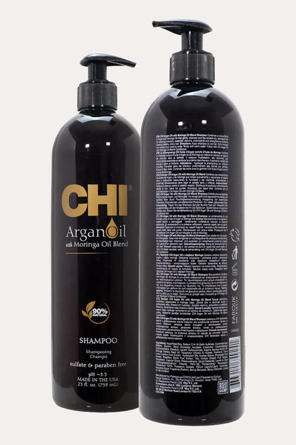 CHI ARGAN OIL WITH MORINGA OIL BLEND SHAMPOO CHI