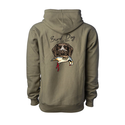 German Wirehaired Pointer with a Chukar / Olive (Premium Heavyweight) / XS