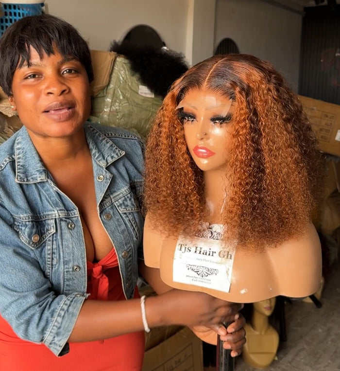 Closure Blunt Wet highlight Curls DD