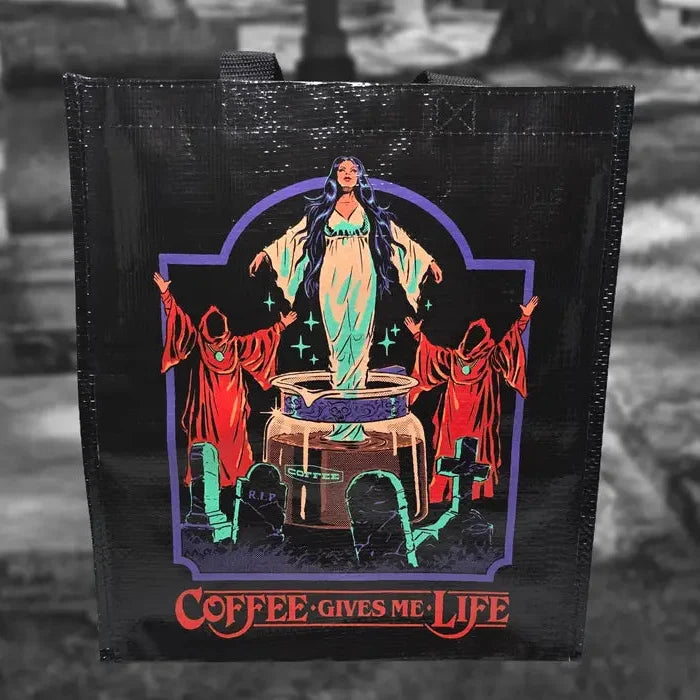 Coffee Gives Me Life Grocery Tote
