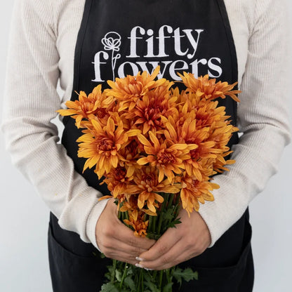 Country Copper Wedding Flower Apron - Image