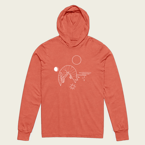 Coyote Desert Sun Hoodie - Heather Redwood