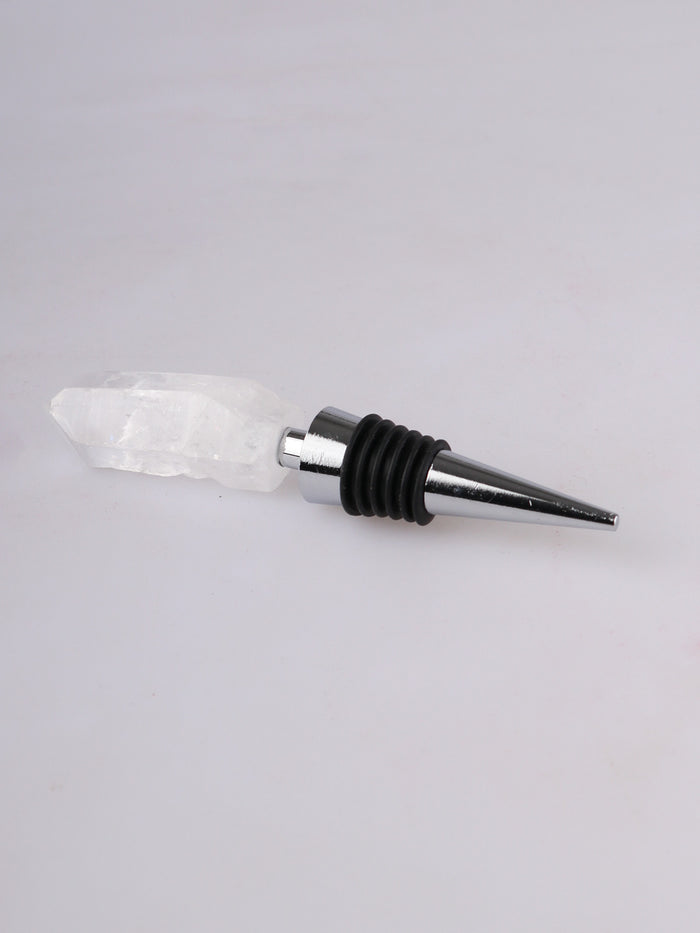 Crystal Wine Bottle Stopper | Clear Quartz-Image 2