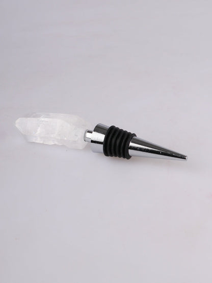 Crystal Wine Bottle Stopper | Clear Quartz-Image 2