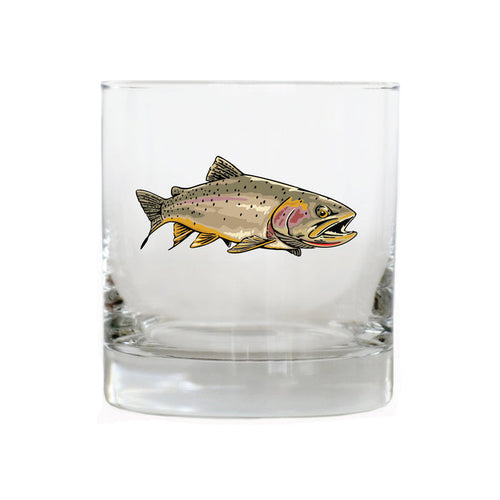 Cutthroat Trout Whiskey Glass