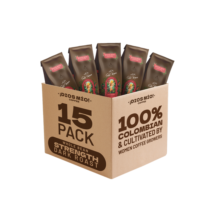 Dark Roast, Whole Bean, 12 Oz bag, Pack x15