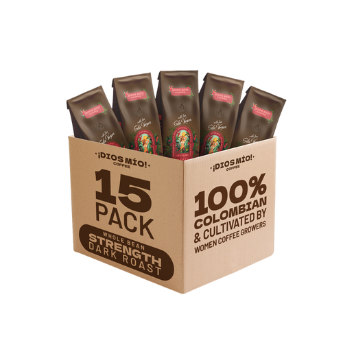 Dark Roast, Whole Bean, 12 Oz bag, Pack x15