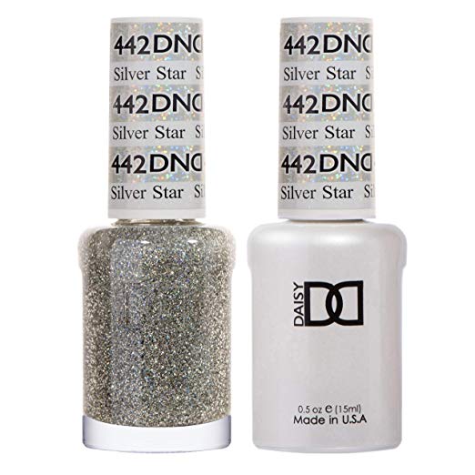 DND Gel Nail Polish Duo 442 - Silver Star
