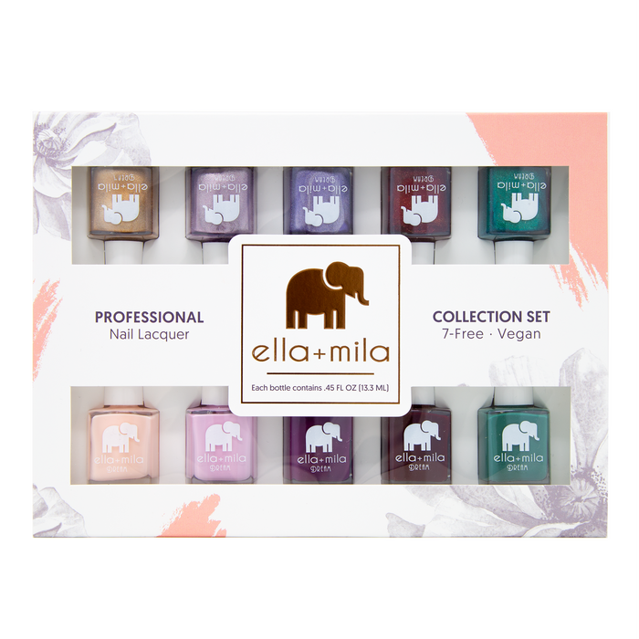 Dream Collection Set C 8-pack nail polish gift box, front view