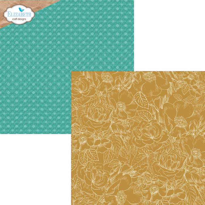 Elizabeth Crafts - 12X12 Printed Cardstock Pack - Delightful Discovery. Available at Embellish Away located in Bowmanville Ontario Canada.
