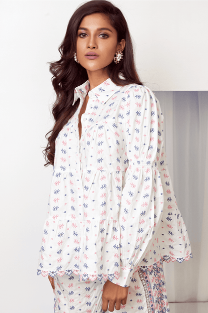 Esmee Supima Cotton White Co-ord Set