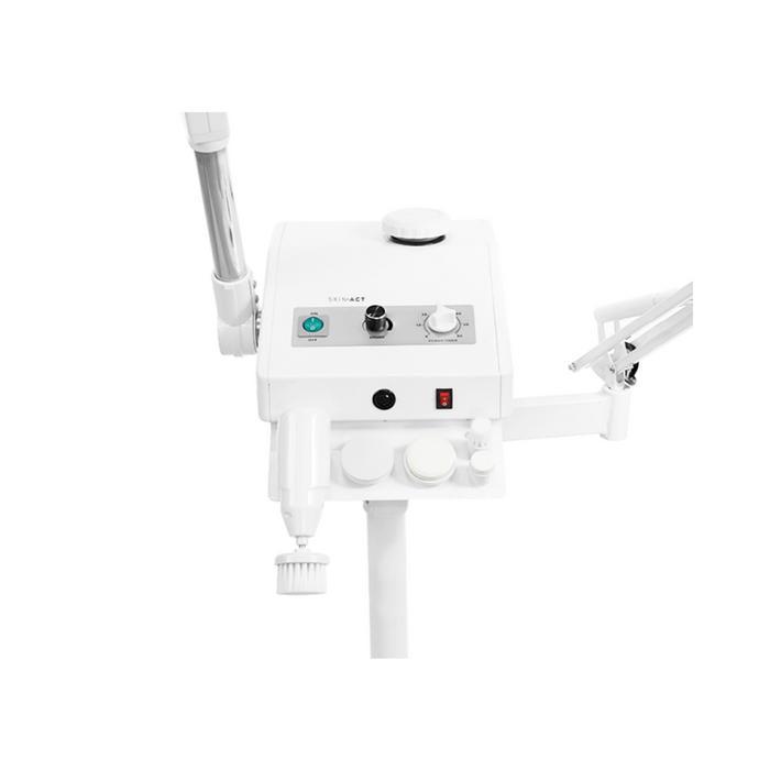 Facial Spa Aroma Ozone Steamer With Brush, Magnifying Lamp