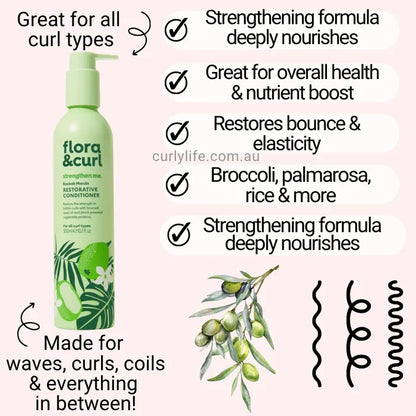 Flora & Curl Baobab Marula Restorative Conditioner