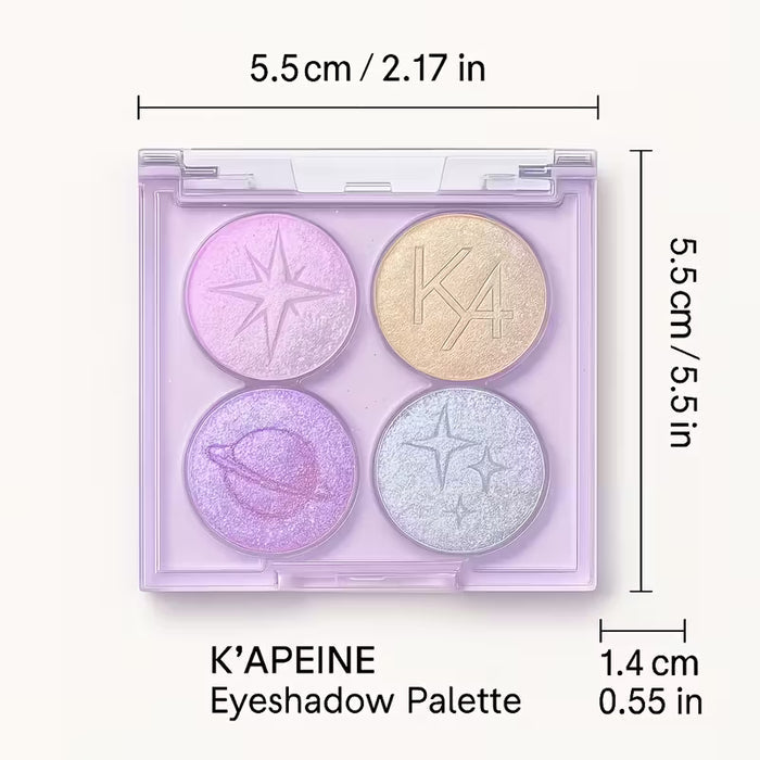 ✨🎨 Four-Color Shimmering Eyeshadow Palette – Long-Lasting & Waterproof 🎨✨