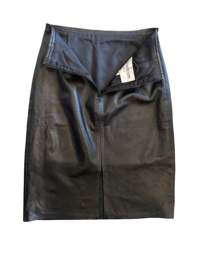 Fringe leather skirt ♻️