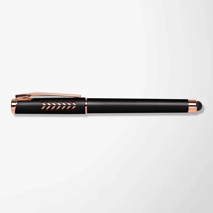 Full Color Hughes Gel Stylus Pen with Chevron Cap