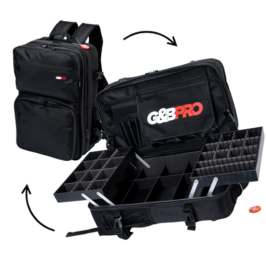 Full Size Mobile Workstation Backpack with Extending Tray System – OG Black