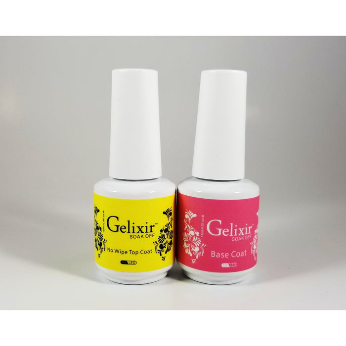 GELIXIR - Soak Off Gel - Base No-wipe Top Coat - .5 Oz / 15 mL