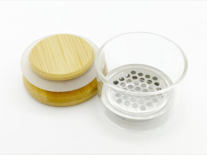Glass Brush Cleaner Dish