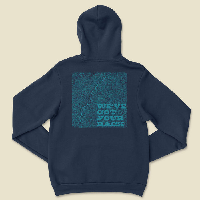 Got Your Back Hoodie - Heather Navy