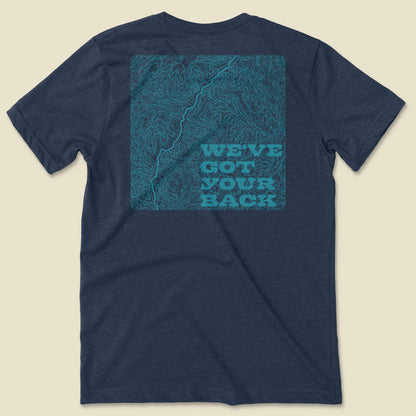 Got Your Back Tee - Heather Navy